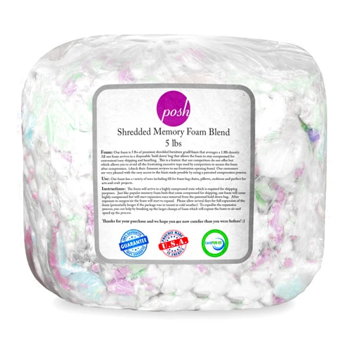 Posh Creations Foam Filling Bean Bag Refill, 5lbs, Multi-Color (FOAM05)
