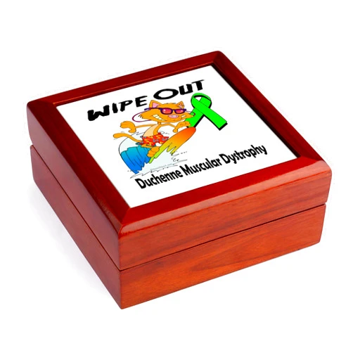 3dRose Wipe Out Duchenne Muscular Dystrophy Awareness Ribbon Cause Design, Jewelry Box jb-115150-1