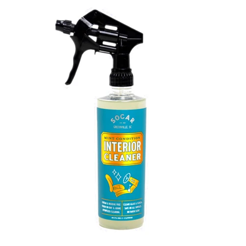 Socar Chemical Socar Mint Condition Interior Car and Glass Cleaner, Professional Grade, Biosafe Formula is Perfect for Erasing Dirt, Dust, and Grime from All Hard Surfaces Inside Your Car, Home, or Office, 16 oz