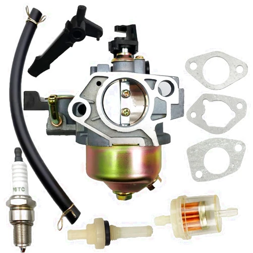 LIZAPUS Carburetor carb Compatible with CH3 DEK Brush Master Gasoline Chipper Shredder 401CC/11HP/13HP Engine with Gaskets Fuel Filter Spark Plug Kit