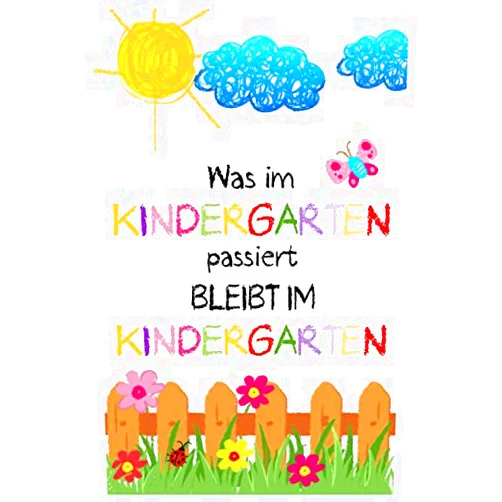 German Edition by Kita Kinder Erzieher Geschenke (Author) Was im Kindergarten passiert bleibt im Kindergarten: Erzieher Notizbuch | Kindergarten Abschiedsgeschenk für eine Erzieherin, Tagesmutter oder ... | Geschenk für Erzieherin (German Edition)