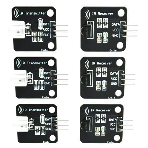 Gikfun Digital 38khz Ir Receiver Ir Transmitter Sensor Module Kit for Arduino (Pack of 3 Sets) EK8477
