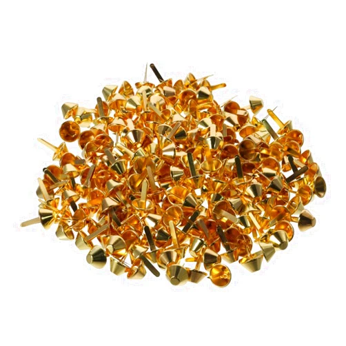 Diyhub 200Pcs 15mm Metal Bag Feet Studs Purse Feet Handbag Plate Bottom Studs Bag Feet Spike Rivet Purse Feet for Leather Craft