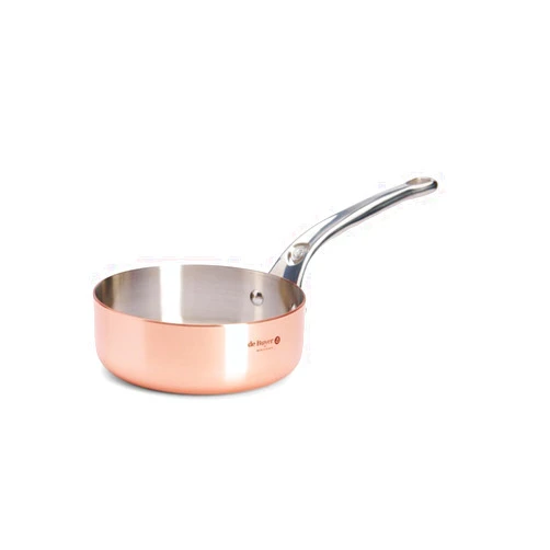 DE BUYER 6430.16 Inocuivre Straight Sauté Pan, 2 mm Thick, 16 cm Diameter