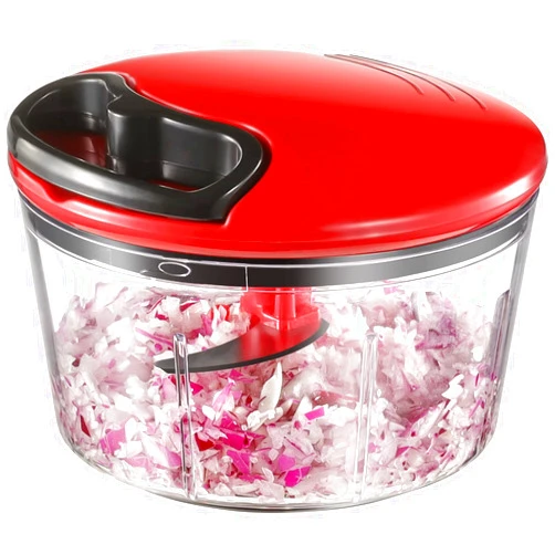 GDL Manual Food Chopper, Hand Pull String Onion Chopper, Dishwasher Safe Food Mincer, No BPA Food Grade Material, 2.5 Cups 0.6L