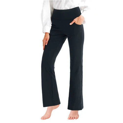 Cifupy Women's Bootcut Yoga Pants with Pockets High Waist Workout Bootleg Pants Yoga Dress Pants 4 Way Stretch Pants