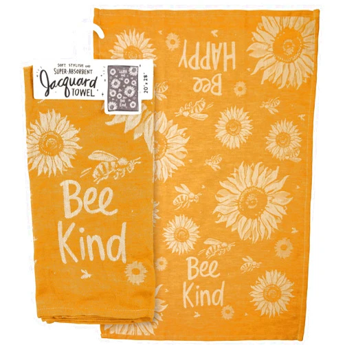 Primitives by Kathy Bee Happy Bee Kind Decorative Kitchen Towel