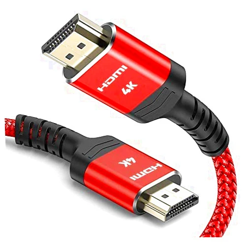 Highwings 4K Short HDMI Cable 18Gbps, 1.5FT 2.0 4K@60Hz HDMI Braided Cord-Supports (4K 60Hz HDR,Video 4K 2160p 1080p 3D HDCP 2.2 ARC-Compatible with Ethernet PS4/3 4K Monitor Projector ect