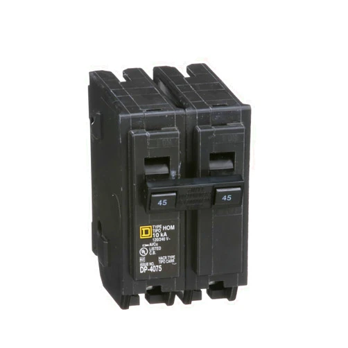 Square D by Schneider Electric HOM245CP Circuit Breaker, 240 Volts, Black