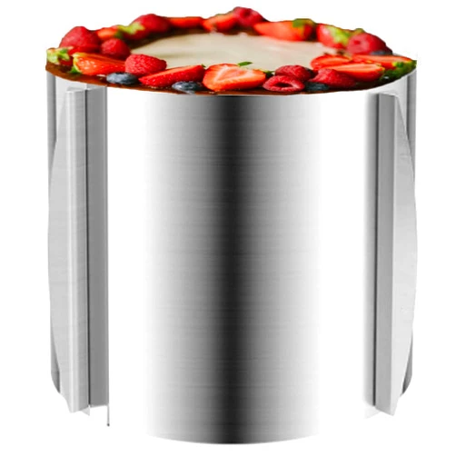 DATANYA Cake Ring Extra High 15cm - Adjustable 6 Inch to12Inch Stainless Steel Round Cake Mousse Molds Baking Ring, 5.9 Inch Deep Cake Mold with Precise Scaling