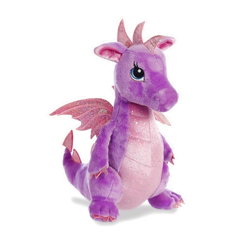 Aurora® Enchanting Sparkle Tales™ Larkspur Dragon™ Stuffed Animal - Magical Adventures - Endless Play - Purple 12 Inches