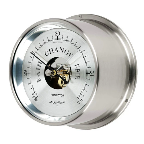 Maximum Weather Instruments Maximum Inc. Predictor Accurate Meteorological Grade Barometer – Nickel Case, Sailor Gift, Coastal Décor, Nautical Décor, Home Wall Décor, BF Weekend Special Price