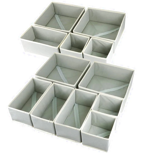 Fordonral 12 Pack Drawer Organizer for Clothing, Foldable Cloth Drawer Dividers Storage Bins, Clothes Drawer Organizer for Underwear,Folded Clothes,Baby Clothing,Socks,Bra,Towels,Ties