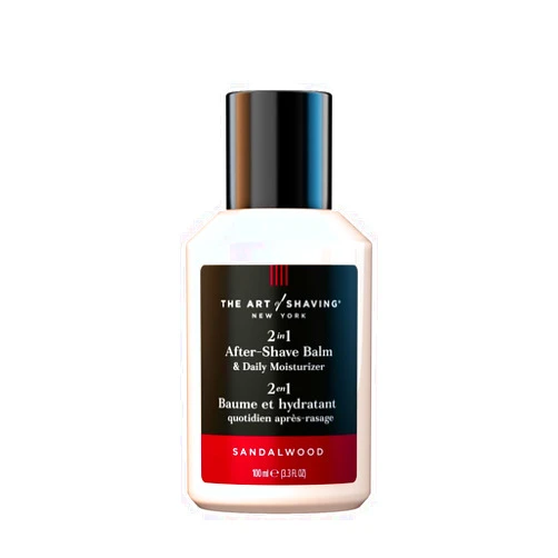 The Art of Shaving After-Shave Balm for Men - Face Moisturizer, Clinically Tested for Sensitive Skin, Sandalwood, 3.3 Fl Oz (Pack of 1)