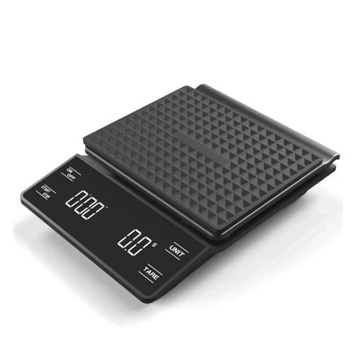 DeeKleen Digital Coffee Scale with Auto Timer,Capacity 6.6lb,3Kg,0.1Gram Precision,3 Units of Measurement oz,g,ml,0.1g Accuracy Coffee Scale with Rubber Mat,Batteries Included (Pro)