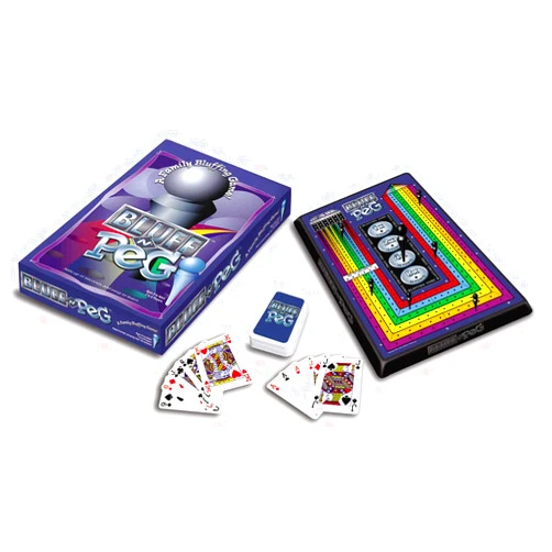 SPY ALLEY Bluff 'N' Peg - 5 Card Draw Poker with Cribbage Style Scoring Great for Families