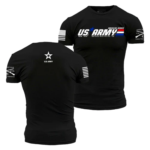 Grunt Style American Heroes Army Men's T-Shirt
