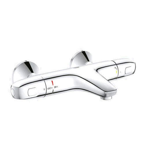 Grohe 34159003 Grohtherm 1000 2-Handle Thermostatic Bath/Shower Valve Trim, Starlight Chrome