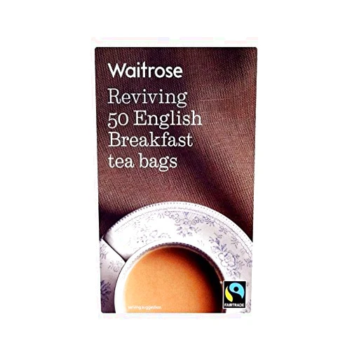 Waitrose English Breakfast Tea Bags Waitrose 50 per pack - Pack of 4