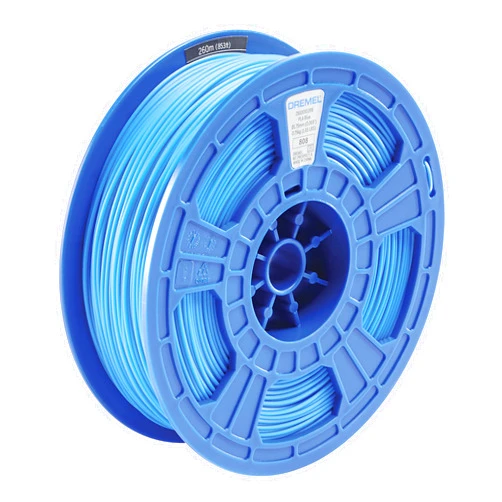 Dremel DigiLab PLA-BLU-01 3D Printer Filament, 1.75 mm Diameter, 0.75 kg Spool Weight, Color Blue, RFID Enabled, New Formula and 50 Percent More per Spool