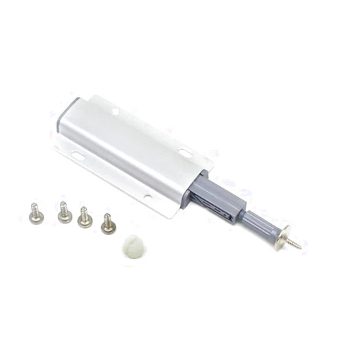 Gadpiparty Aluminum Alloy Cabinet Latcg Push to Open Cabinet Hardware Door Catches Damper Buffer Silver Color