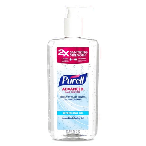 PURELL Advanced Hand Sanitizer Refreshing Gel, Clean Scent, 1 Liter Pump Bottle (Pack of 1) - 3080-04-CMR