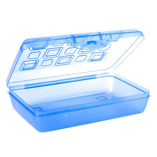 Sterilite Pencil Box with Splash Tint Lid (17224812),Multicolor