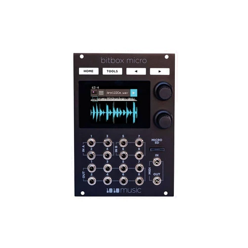 1010music Bitbox Micro Eurorack Compact Sampler with Touchscreen - Black