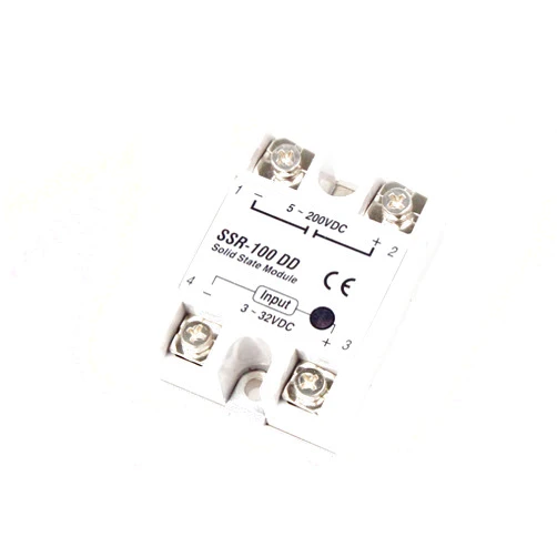 NOYITO SSR-100DD 100A Single Phase Contactless Mute Solid State Relay DC Control DC Input Control Voltage DC3-32V Control Load Voltage DC 5-200V