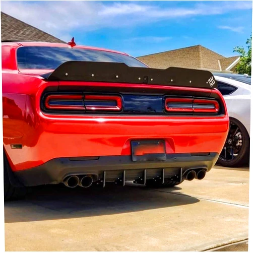 Authority Motorsport LLC Original Rear Diffuser V3 5 Fins Set Compatible with Dodge Challenger 2015-2022 *** Made in The USA ***