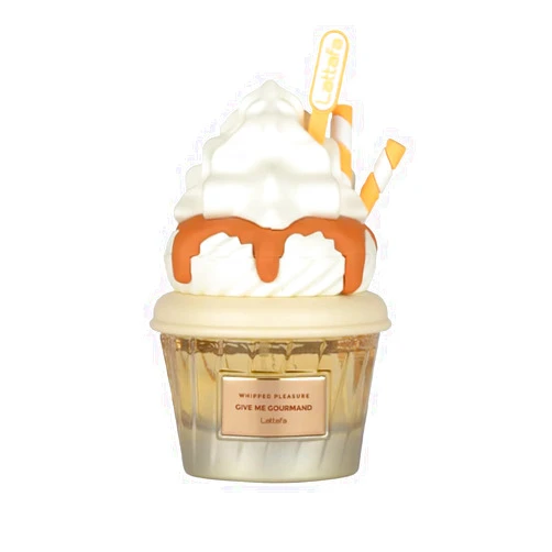 Lattafa Whipped Pleasure Eau de Parfum, Give Me Gourmand Collection, Spray Form, 75ml, Whipped Cream, Caramel & Vanilla Scent, Long-lasting