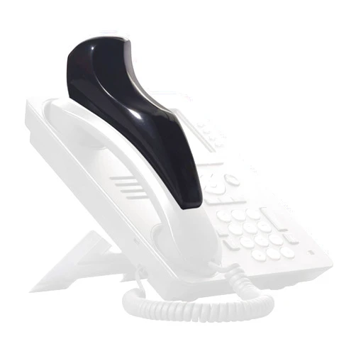 Softalk II Phone Shoulder Rest, Landline Office Telephone Accessory with Nonslip Ergo-Grip Cushion and Self-Adhesive Tape Attachment, Black