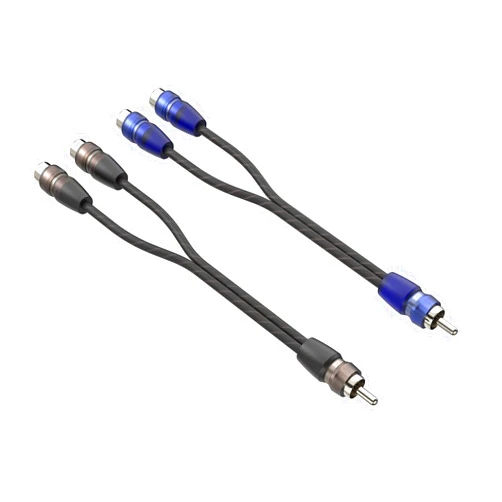ROCKRIX 0.6ft 2 Female to 1 Male RCA Y Adapter Splitter Connector Cable (2 Pack)