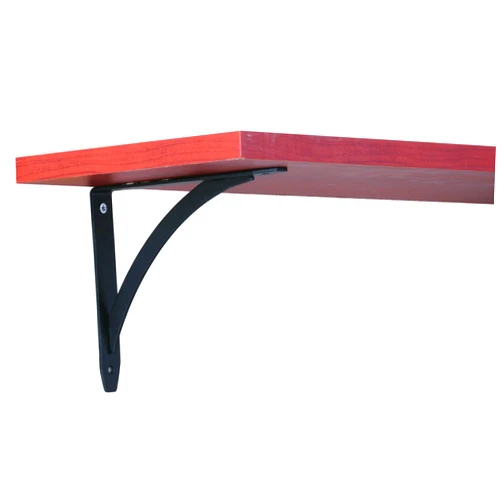 Knape & Vogt John Sterling Elegante Style Decorative Shelf Bracket, 7-inch, Black, RP-0053-7BK