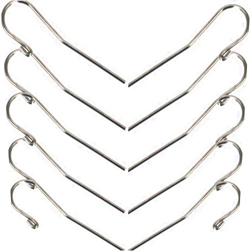 Annhua 10Pcs Dental Lip Hooks for Apex Locator, Stainless Steel Tester Endo Instrument Tools Used for Dental Clinic, Lab Equipment - Acid and Rust Resistance|2 mm