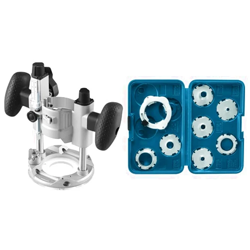 BOSCH PR111 Plunge Base for GKF125CE Palm Router&BOSCH 8-Piece Router Template Guide Set RA1128