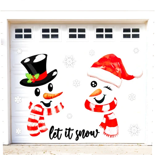 90shine 28PCS Christmas Garage Door Decorations Magnets - Snowman Snowflake Xmas Holiday Refrigerator Fridge Kitchen Decor