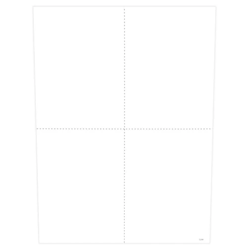 ComplyRight W-2 Blank Tax Form, 4-Up, with Backer Instructions, Pack of 25 Forms