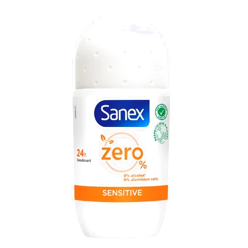 Sanex Zero Desodorante Sensitive Roll On 50Ml