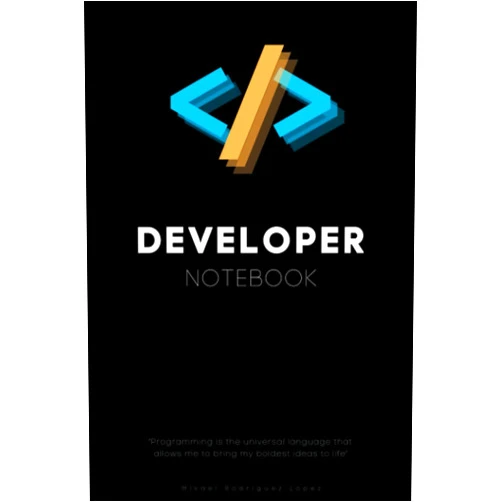 Mikael Rodríguez López Developer Notebook | For Programming, Designed by a Programmer: Perfect Gift for Programmers | Coding Journal and Notebook for Coders