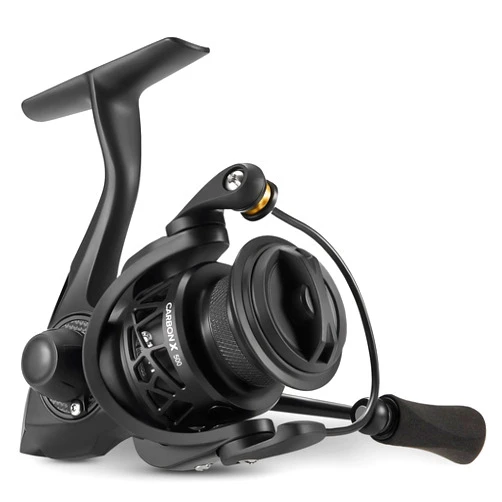 Piscifun Carbon X Spinning Reels, Light to 5.1oz, Carbon Frame and Rotor, 33LBs Max Drag, 10+1 Shielded BB, 5.2:1/6.2:1 High Speed Gear Ratio, Smooth Powerful Saltwater Freshwater Spinning Reel