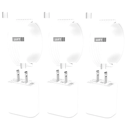 MITSUGAWA iPhone 16 USB C Charger, [Apple MFi Certified] 3Pack 35W Type C PD Fast Charger Block with 10FT Long USB C to USB C Cable for iPhone 16/16 Plus/16 Pro/16 Pro Max, iPad Pro/Air/Mini, AirPods Pro, iMac