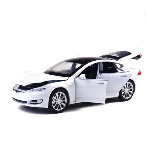 MiniToy Toy Car Model S Alloy Model Cars Pull Back Vehicles 1/32 Scale Car Toys for Toddlers Kids (White)