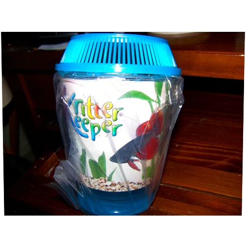 Lee's Kritter Keeper, Round with Lid and Pedestal - Small