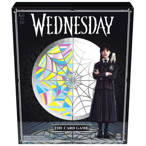 Spin Master Games, Wednesday Card Game, Premium Foil Cards from The Hit TV Series Wednesday, Family Game Night, Card Games for Ages 10+