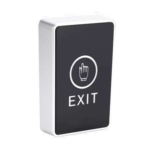 YUHANUS Touch to Exit Button for Door Access Control System LED Light 5 Contact Output Push Exit Switch Rectangle Shape