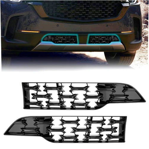 CNYGO Front Grill Mesh Compatible With 2023 2024 Mazda CX-50, Front Mesh Grill Inserts Trims for CX50 2023 2024, Front Mesh Grille Cover Guard, Car Exterior Accessories Replacement