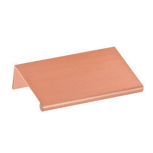CKP #3306-3 in Brand Back Mount Finger Pull, Brushed Rose Gold
