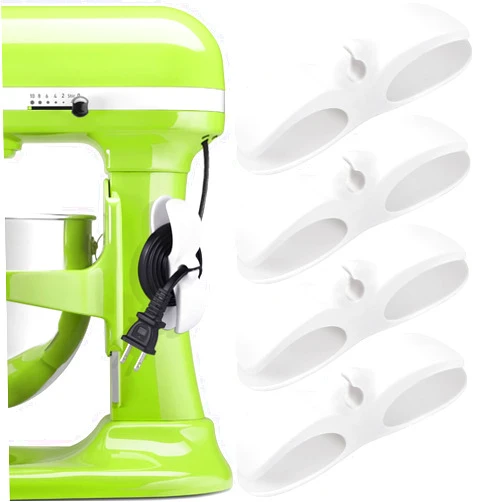 SisBroo Cord Organizer for Appliances, 4PCS Kitchen Appliance Cord Winder Cord Organizers, Cord Holder Cord Wrapper for Appliances Stick on Pressure Cooker, Mixer, Blender, Coffee Maker, Air Fryer