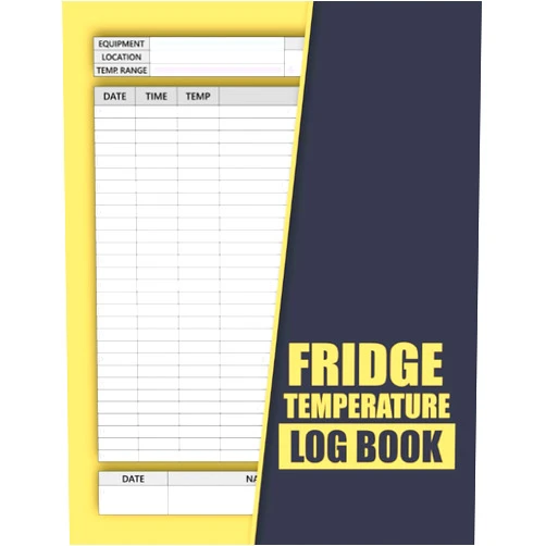 Dane Williamson Fridge Temperature Log Book: Daily Freezer and Refrigerator Temp Record Sheets | Logbook for Business, Restaurants, Catering & Home